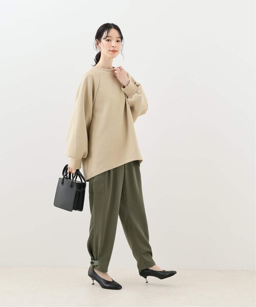 B.C STOCK(ベーセーストック)の「《追加》Wスムース バックシャンプルオーバー◆(トップス・ブラック/フリー/在庫あり)」の10枚目の写真