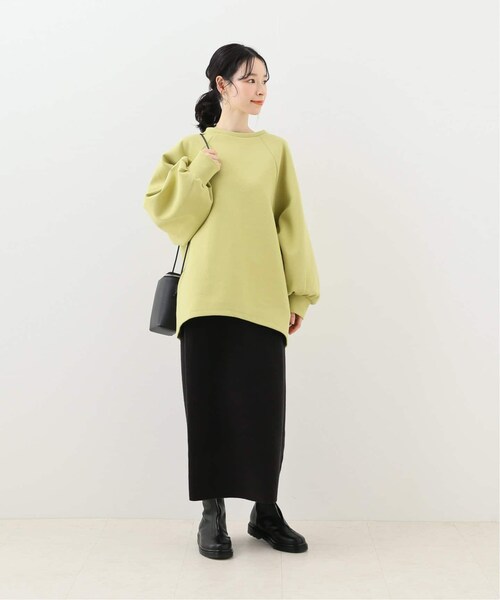 B.C STOCK(ベーセーストック)の「《追加》Wスムース バックシャンプルオーバー◆(トップス・ブラック/フリー/在庫あり)」の12枚目の写真