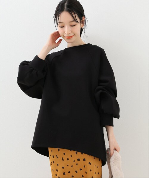 B.C STOCK(ベーセーストック)の「《追加》Wスムース バックシャンプルオーバー◆(トップス・ブラック/フリー/在庫あり)」の7枚目の写真