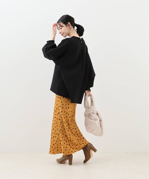 B.C STOCK(ベーセーストック)の「《追加》Wスムース バックシャンプルオーバー◆(トップス・ブラック/フリー/在庫あり)」の9枚目の写真