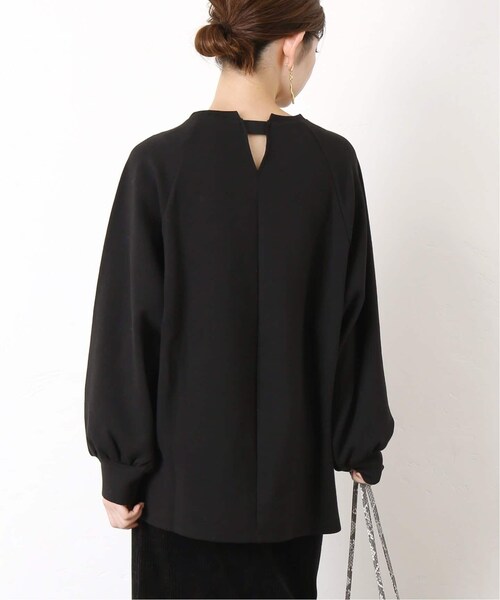 B.C STOCK(ベーセーストック)の「《追加》Wスムース バックシャンプルオーバー◆(トップス・ブラック/フリー/在庫あり)」の6枚目の写真