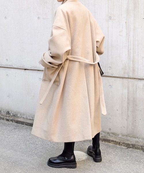 no brand（ノーブランド）の「スペリオルウールマキシCT（チェスターコート・レディース・その他）」の2枚目の写真