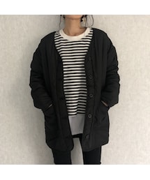 copine | 12月6日再入荷！大人気シリーズ！中綿リバーシブルキルティングボアノーカラーコート(その他アウター)