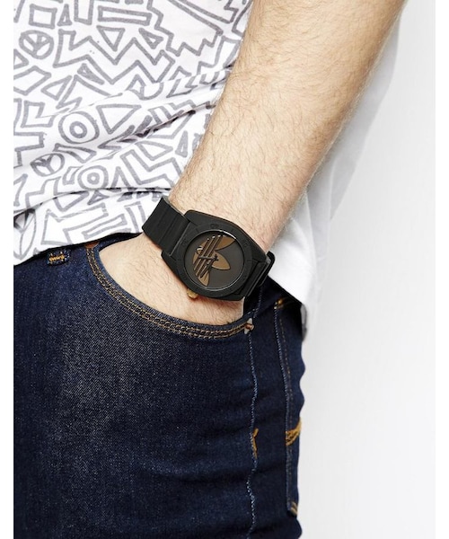 adidas（アディダス）の「Adidas Originals Adidas Santiago Watch ADH2912（アナログ腕時計・メンズ・black・One Size）」の5枚目の写真