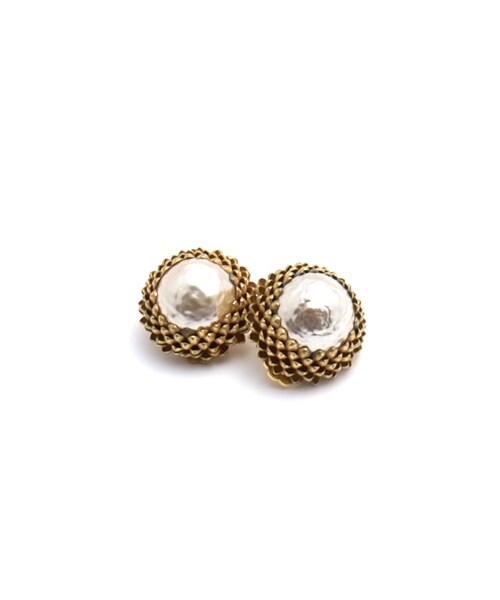 【美品！】ミリアムハスケルMIRIAM HASKELLのピアス Miriam Haskell（ミリアム・ハスケル ）イヤリング「Seed Pearl
