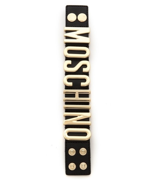 MOSCHINO（モスキーノ）の「Moschino Moschino Logo Bracelet（ブレスレット・Black・One Size）」の2枚目の写真