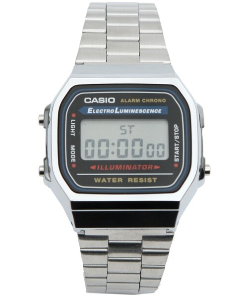 CASIO（カシオ）の「Casio A168WA-1YES Digital Bracelet Watch（アナログ腕時計・メンズ・silver）」の3枚目の写真