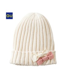 GU | （GU）ＧＩＲＬＳニットキャップ（リボン）(雑貨/ホビー)