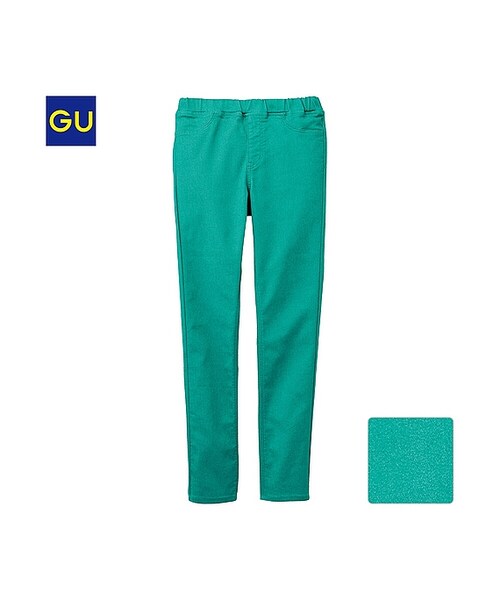 GU(ジーユー)の「(GU)GIRLSカラーレギンスパンツ(KIDS ⁄ GIRLSボトムス・キッズ・BLACK/PINK/BEIGE/GREEN・110/120/130/140/150)」の3枚目の写真