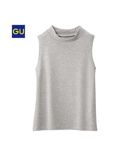 GU(ジーユー)の「(GU)ハイネックタンクトップ(WOMEN ⁄ タンクトップ・レディース・NAVY/BLACK/GRAY/RED/OFF WHITE・S/L/XL/M)」の4枚目の写真