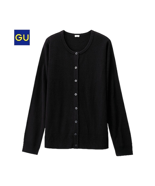 GU（ジーユー）の「（GU）カシミヤタッチクルーネックカーディガン