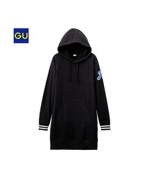 GU | （GU）フーディスウェットワンピース（長袖）(ワンピース/ドレス)