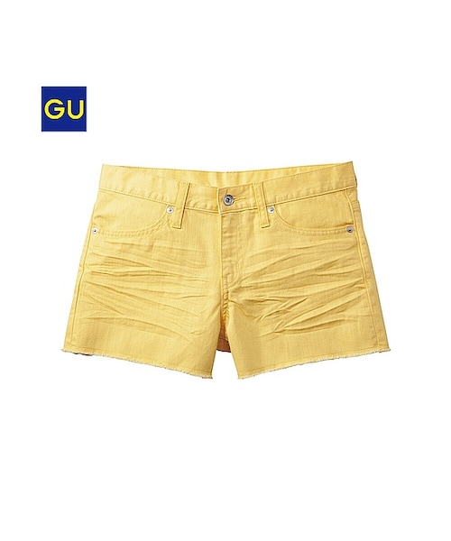 GU（ジーユー）の「（GU）カラーショートパンツＢ（WOMEN ⁄ ショートパンツ・クロップドパンツ・レディース・BLUE/OFF WHITE/PINK/YELLOW/OLIVE/NAVY/BLACK・M/S/L/XL/XS）」の7枚目の写真
