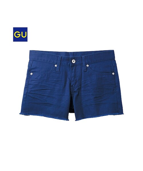 GU（ジーユー）の「（GU）カラーショートパンツＢ（WOMEN ⁄ ショートパンツ・クロップドパンツ・レディース・BLUE/OFF WHITE/PINK/YELLOW/OLIVE/NAVY/BLACK・M/S/L/XL/XS）」の5枚目の写真