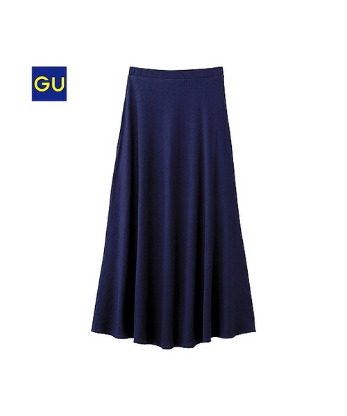 GU(ジーユー)の「(GU)マキシスカートA(WOMEN ⁄ スカート・レディース・BLACK/NAVY/GRAY・M/S/L)」の3枚目の写真