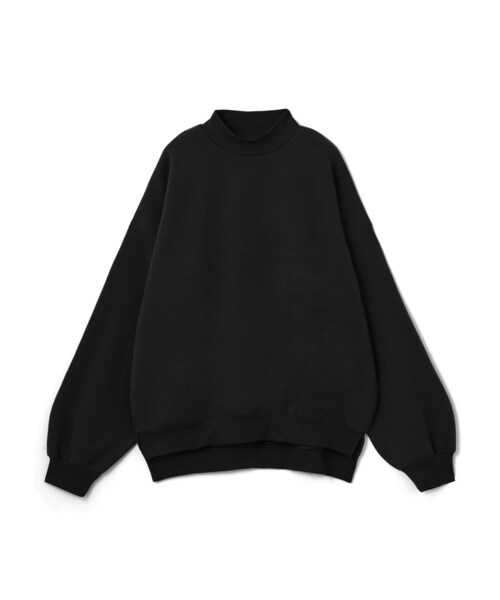 GRL（グレイル）の「裏起毛モックネックスウェットトップス（スウェット・レディース・アイボリー/ラベンダー/ブラック・F）」の2枚目の写真