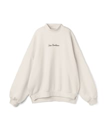 GRL | 裏起毛フロントロゴ刺繍モックネックスウェットトップス(スウェット)