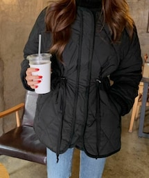 DHOLIC STYLE | [ontheriver] ドローコードダイヤキルティングジャンパー(その他アウター)