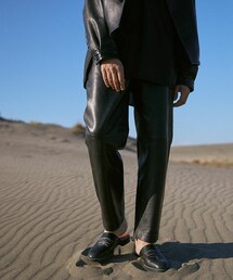 LIDNM | LEATHER STRAIGHT TROUSERS(その他パンツ)