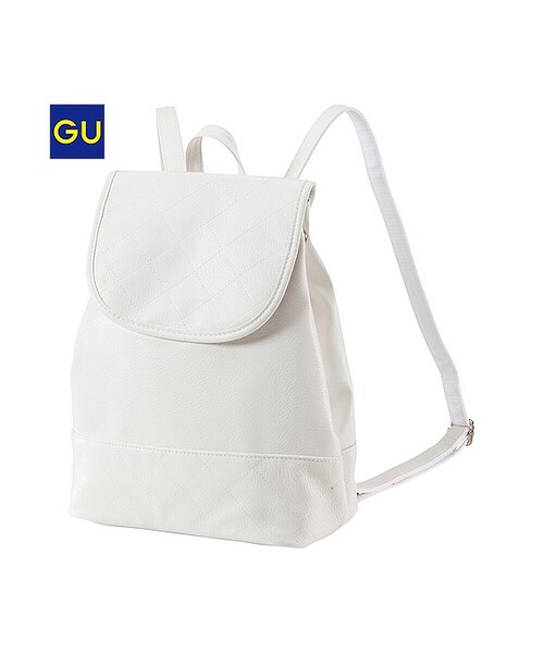 GU（ジーユー）の「（GU）ＷＯＭＥＮキルティングバックパックＡ（WOMEN ⁄ バッグ・レディース・BLACK/WHITE/BLUE・-）」の2枚目の写真