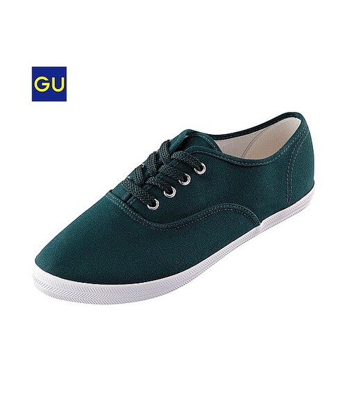 GU(ジーユー)の「(GU)WOMENキャンバスシューズH(WOMEN ⁄ シューズ・レディース・OFF WHITE/BLACK/NAVY/WINE/DARK GREEN・23.0cm/24.0cm/25.0cm)」の4枚目の写真