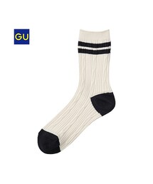 GU | （GU）クルーソックスＡ(レッグウェア)