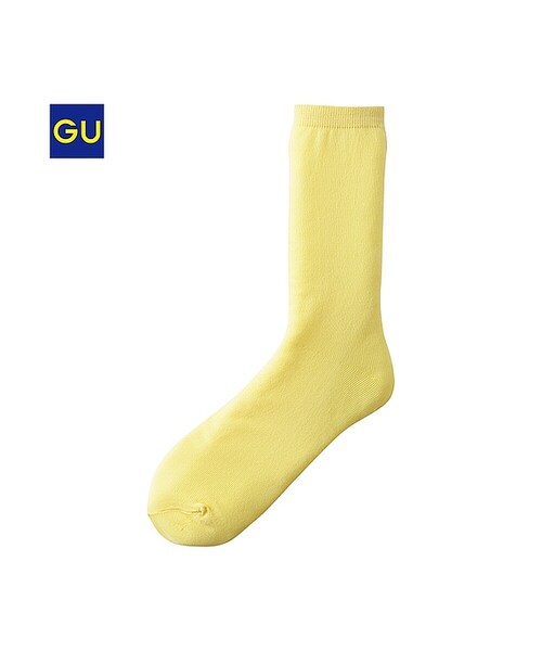 GU（ジーユー）の「（GU）カラークルーソックス（WOMEN ⁄ ソックス・レディース・LIGHT ORANGE/PURPLE/YELLOW/BLACK/PINK/CREAM/LIGHT GREEN/BLUE/GREEN・-）」の8枚目の写真