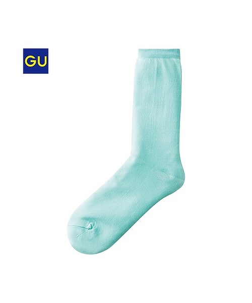 GU（ジーユー）の「（GU）カラークルーソックス（WOMEN ⁄ ソックス・レディース・LIGHT ORANGE/PURPLE/YELLOW/BLACK/PINK/CREAM/LIGHT GREEN/BLUE/GREEN・-）」の6枚目の写真