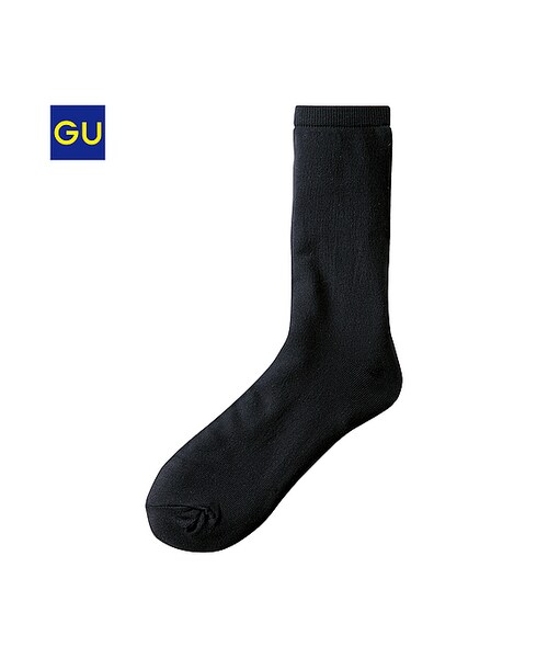 GU（ジーユー）の「（GU）カラークルーソックス（WOMEN ⁄ ソックス・レディース・LIGHT ORANGE/PURPLE/YELLOW/BLACK/PINK/CREAM/LIGHT GREEN/BLUE/GREEN・-）」の2枚目の写真