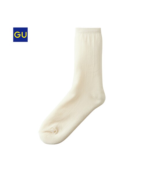 GU（ジーユー）の「（GU）カラークルーソックス（WOMEN ⁄ ソックス・レディース・LIGHT ORANGE/PURPLE/YELLOW/BLACK/PINK/CREAM/LIGHT GREEN/BLUE/GREEN・-）」の3枚目の写真