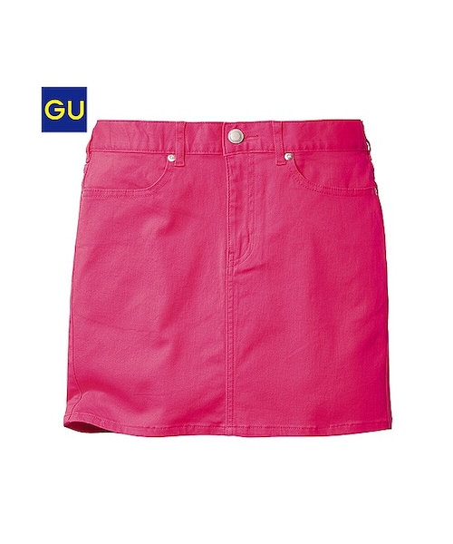 GU（ジーユー）の「（GU）カラーミニスカート（WOMEN ⁄ スカート・レディース・YELLOW/BLACK/BLUE/OFF WHITE/RED・M/S/XL/L）」の5枚目の写真