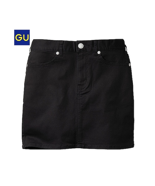 GU（ジーユー）の「（GU）カラーミニスカート（WOMEN ⁄ スカート・レディース・YELLOW/BLACK/BLUE/OFF WHITE/RED・M/S/XL/L）」の3枚目の写真