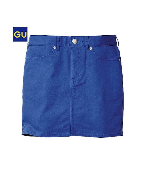 GU（ジーユー）の「（GU）カラーミニスカート（WOMEN ⁄ スカート・レディース・YELLOW/BLACK/BLUE/OFF WHITE/RED・M/S/XL/L）」の4枚目の写真