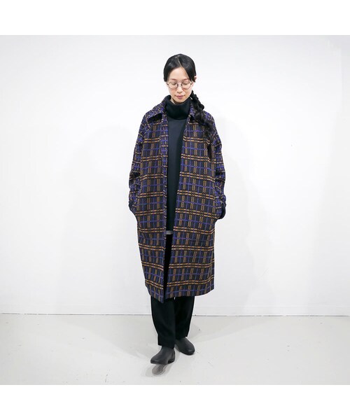 Coohem（コーヘン）の「COOHEM| コーヘン | RETRO CHECK TWEED COAT 