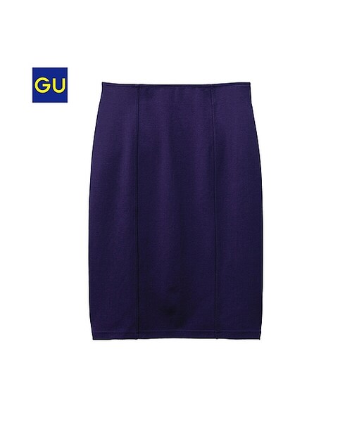 GU（ジーユー）の「（GU）ミドルペンシルスカートＡ（WOMEN ⁄ スカート・レディース・WHITE/NAVY/BLACK/DARK GRAY・S/L/M）」の4枚目の写真