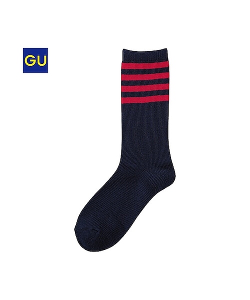 GU（ジーユー）の「（GU）ブーツソックスＡ（WOMEN ⁄ ソックス・レディース・OFF WHITE/BLACK/GRAY/NAVY・-）」の4枚目の写真