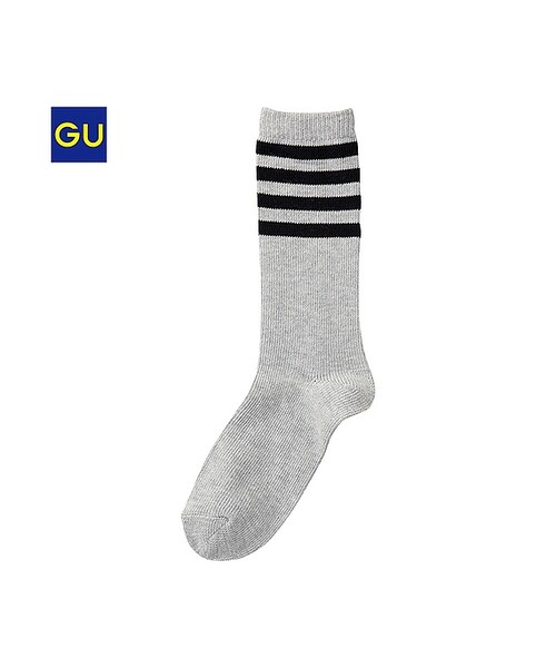 GU（ジーユー）の「（GU）ブーツソックスＡ（WOMEN ⁄ ソックス・レディース・OFF WHITE/BLACK/GRAY/NAVY・-）」の3枚目の写真