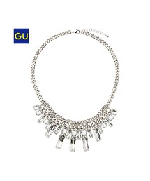 GU | （GU）ＷＯＭＥＮスクエアビジューネックレス(アクセサリー)