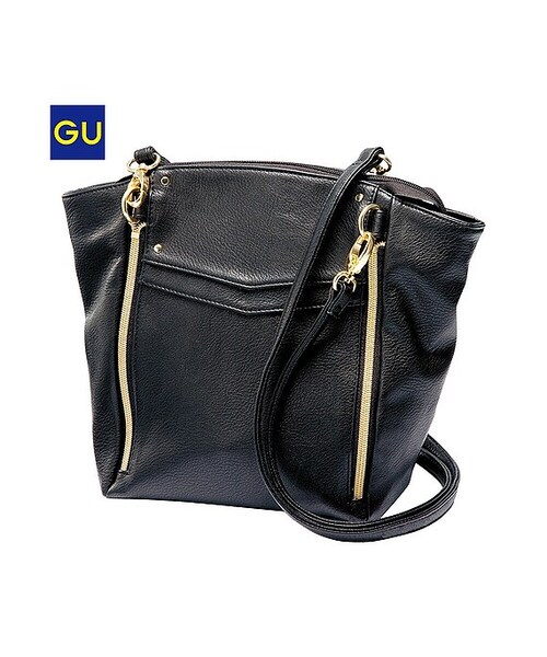 GU（ジーユー）の「（GU）ＷＯＭＥＮ２ＷＡＹショルダーバッグ（WOMEN ⁄ バッグ・レディース・BEIGE/WHITE/BLACK・-）」の3枚目の写真