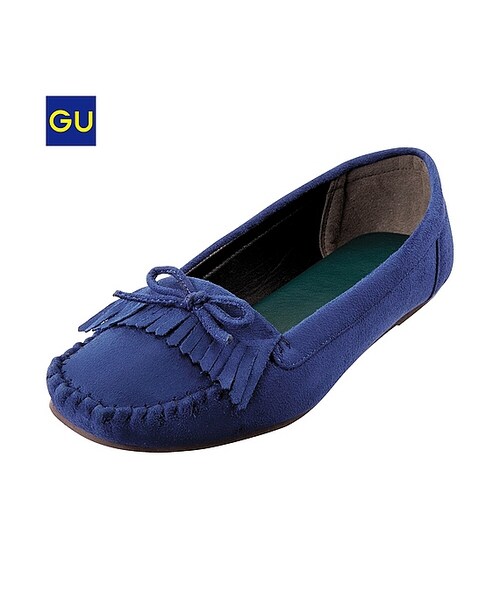 GU（ジーユー）の「（GU）ＷＯＭＥＮモカシンシューズ（WOMEN ⁄ シューズ・レディース・GRAY/BLUE/BROWN/RED/BLACK・S/L/M）」の4枚目の写真