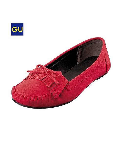 GU（ジーユー）の「（GU）ＷＯＭＥＮモカシンシューズ（WOMEN ⁄ シューズ・レディース・GRAY/BLUE/BROWN/RED/BLACK・S/L/M）」の5枚目の写真