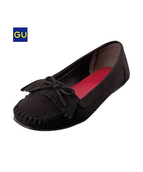 GU（ジーユー）の「（GU）ＷＯＭＥＮモカシンシューズ（WOMEN ⁄ シューズ・レディース・GRAY/BLUE/BROWN/RED/BLACK・S/L/M）」の2枚目の写真