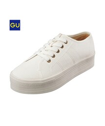 GU | （GU）ＷＯＭＥＮプラットフォームスニーカーＢ(シューズ)