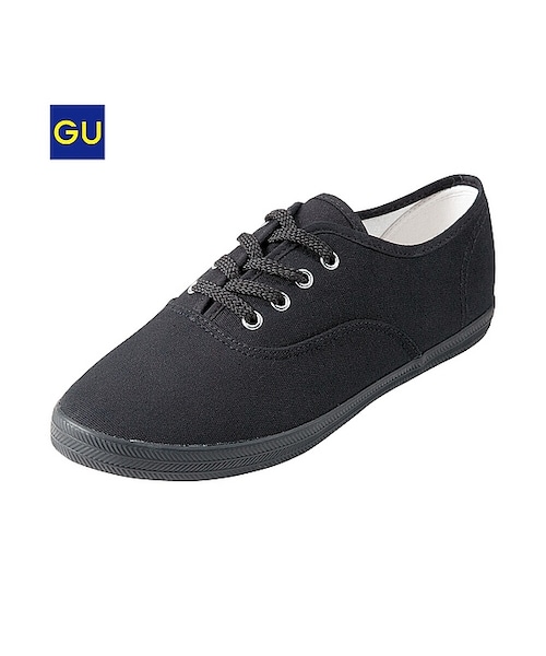 GU(ジーユー)の「(GU)WOMENキャンバスシューズ(WOMEN ⁄ シューズ・レディース・82/BLACK/NAVY/PINK/OFF WHITE・23.0cm/24.0cm/25.0cm)」の3枚目の写真