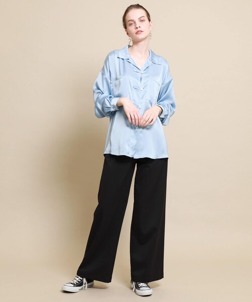 fill the bill フィルザビル　サテンチャイナシャツ FILL THE BILL（フィルザビル）の「サテンチャイナシャツ（）」 - WEAR