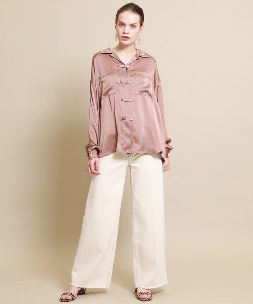 fill the bill フィルザビル　サテンチャイナシャツ FILL THE BILL（フィルザビル）の「サテンチャイナシャツ（）」 - WEAR