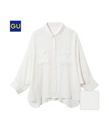 GU | （GU）ドルマンスリーブシャツ（７分袖）(トップス)