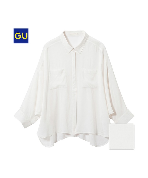 GU（ジーユー）の「（GU）ドルマンスリーブシャツ（7分袖
