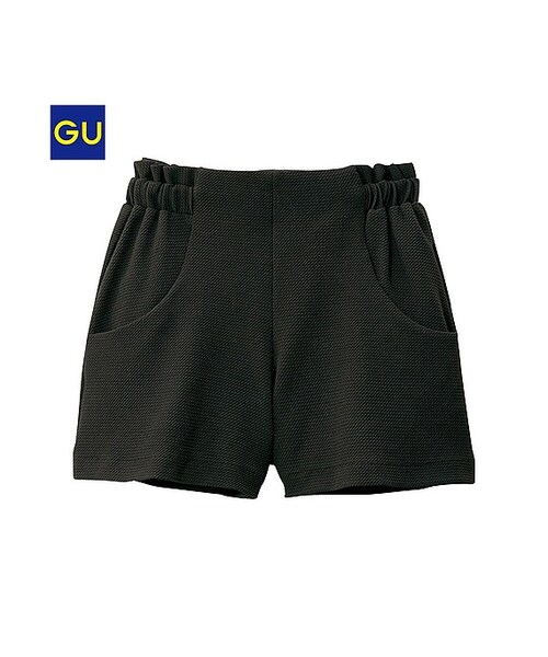 GU(ジーユー)の「(GU)ギャザーショートパンツ(WOMEN ⁄ ショートパンツ・クロップドパンツ・レディース・NAVY/BLACK/PINK・M/L/S)」の2枚目の写真