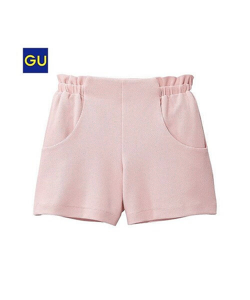 GU(ジーユー)の「(GU)ギャザーショートパンツ(WOMEN ⁄ ショートパンツ・クロップドパンツ・レディース・NAVY/BLACK/PINK・M/L/S)」の3枚目の写真